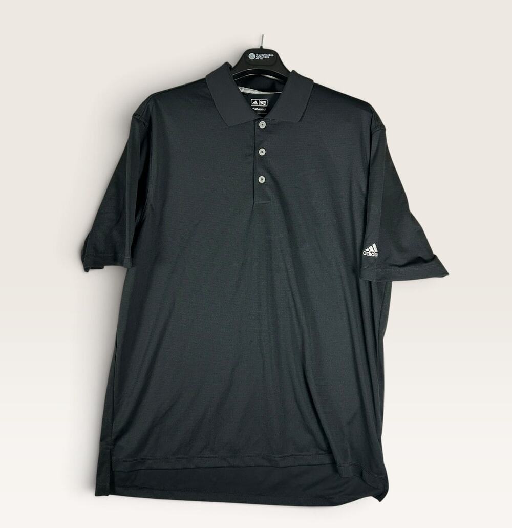 Adidas Golf ClimaLite Polo Shirt Men's XL Black Short Sleeve